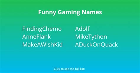 lustige namen für games.